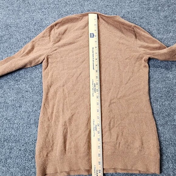 Lands End 100% Cashmere Brown Tan Sweater Bell Sleeve Crew Neck XS 2-4 - Picture 9 of 10